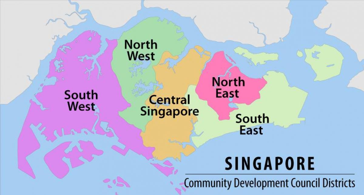 peta Singapura rantau