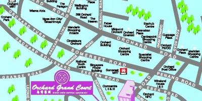 Jalan Orchard Singapura peta