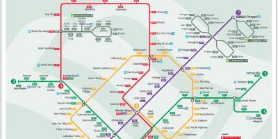 Manakala peta laluan Singapura