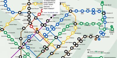 Richard peta kereta api Singapura