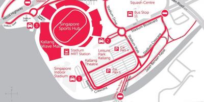 Peta Singapura sukan hub