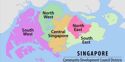 Peta Singapura rantau