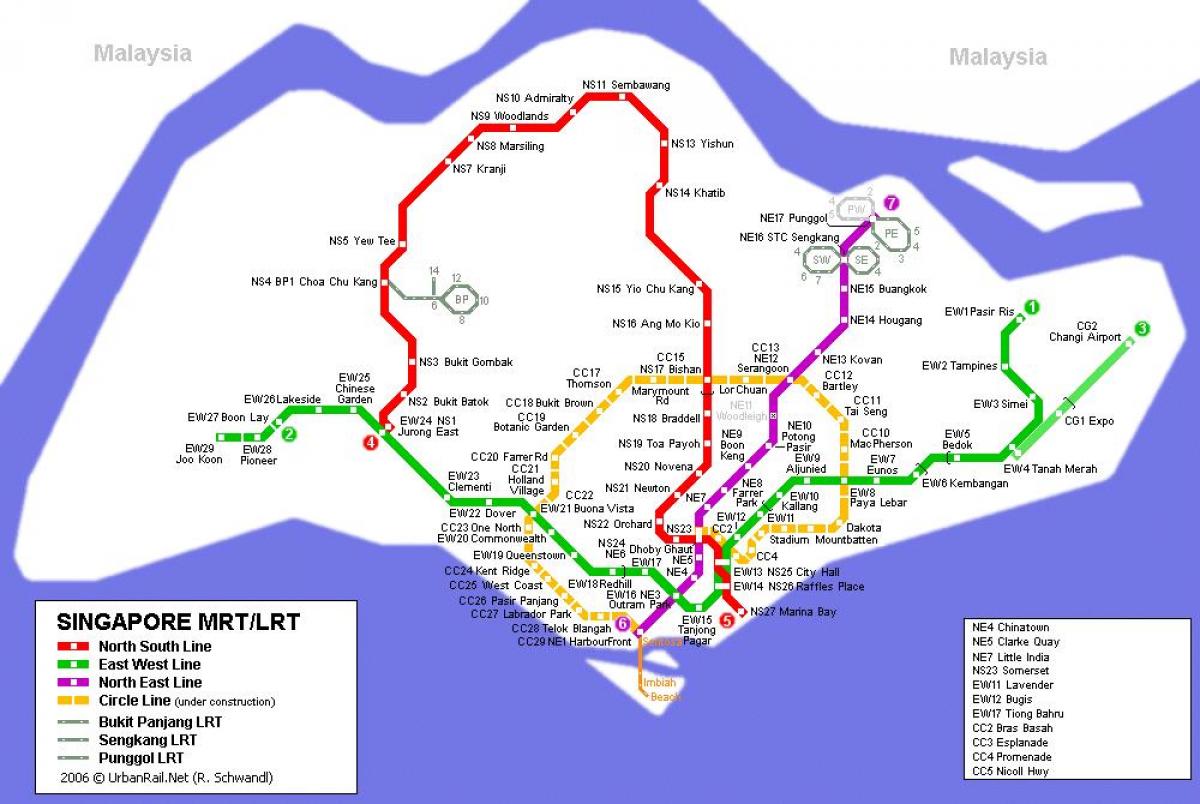 mtr peta laluan Singapura