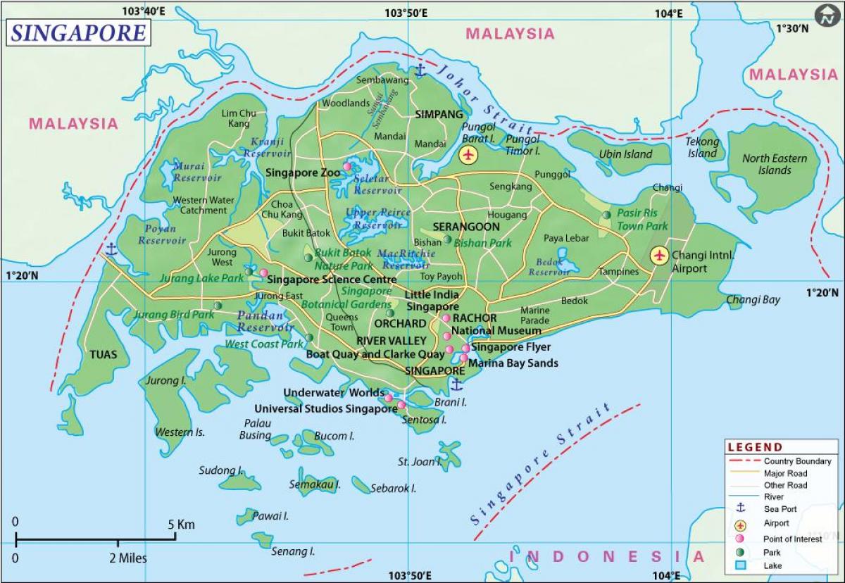 peta bandar Singapura