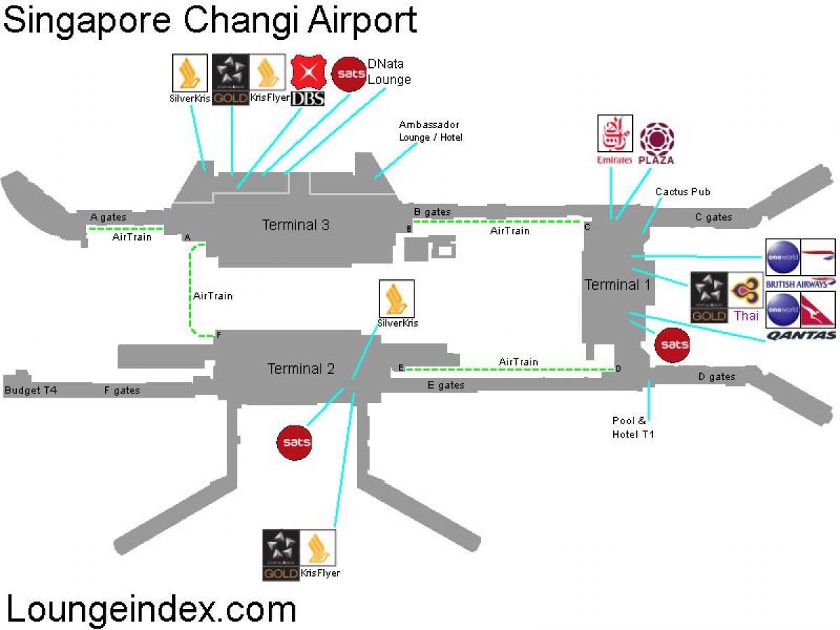 peta Singapura terbang