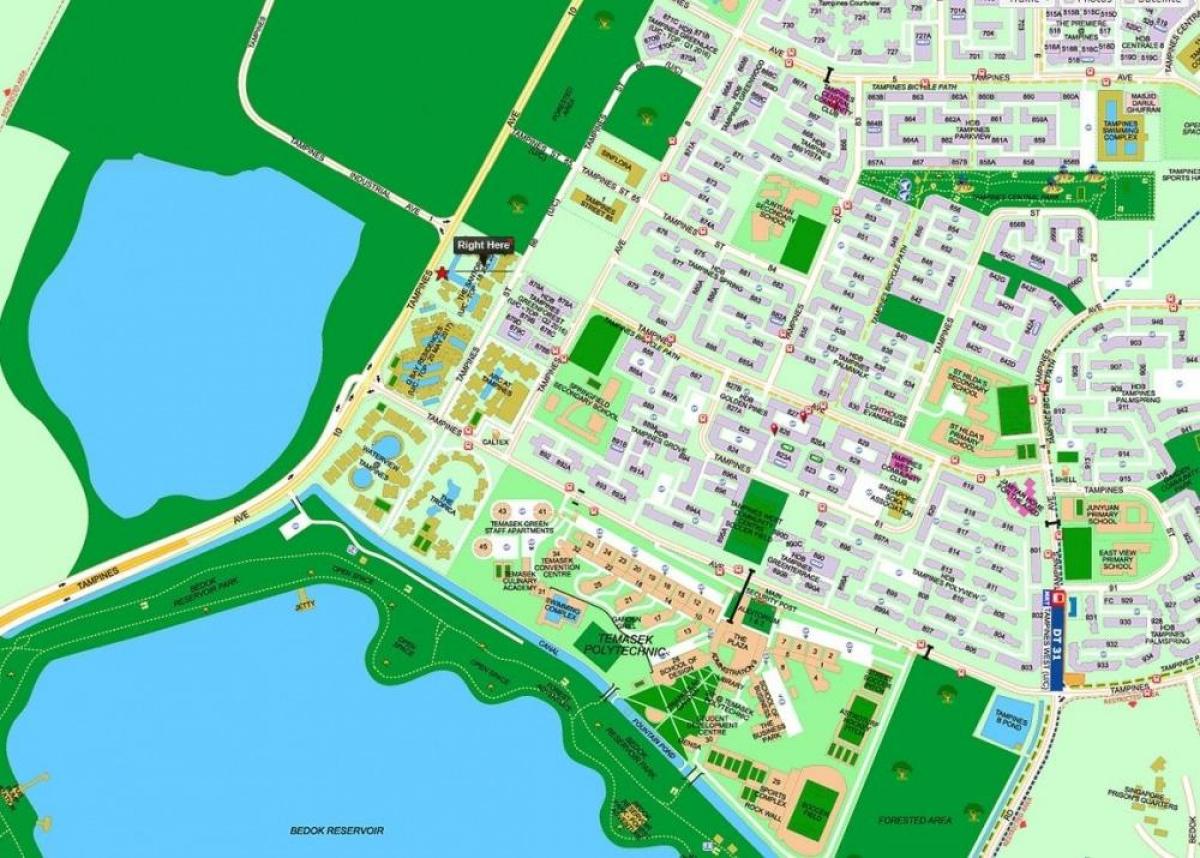 peta tampines Singapura